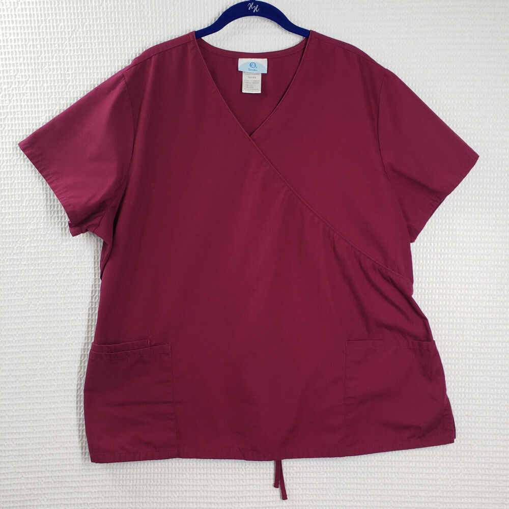 SB Scrubs Women's Top in Burgundy